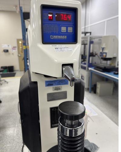Hardness tester in the Soaris Quality Assurance Lab